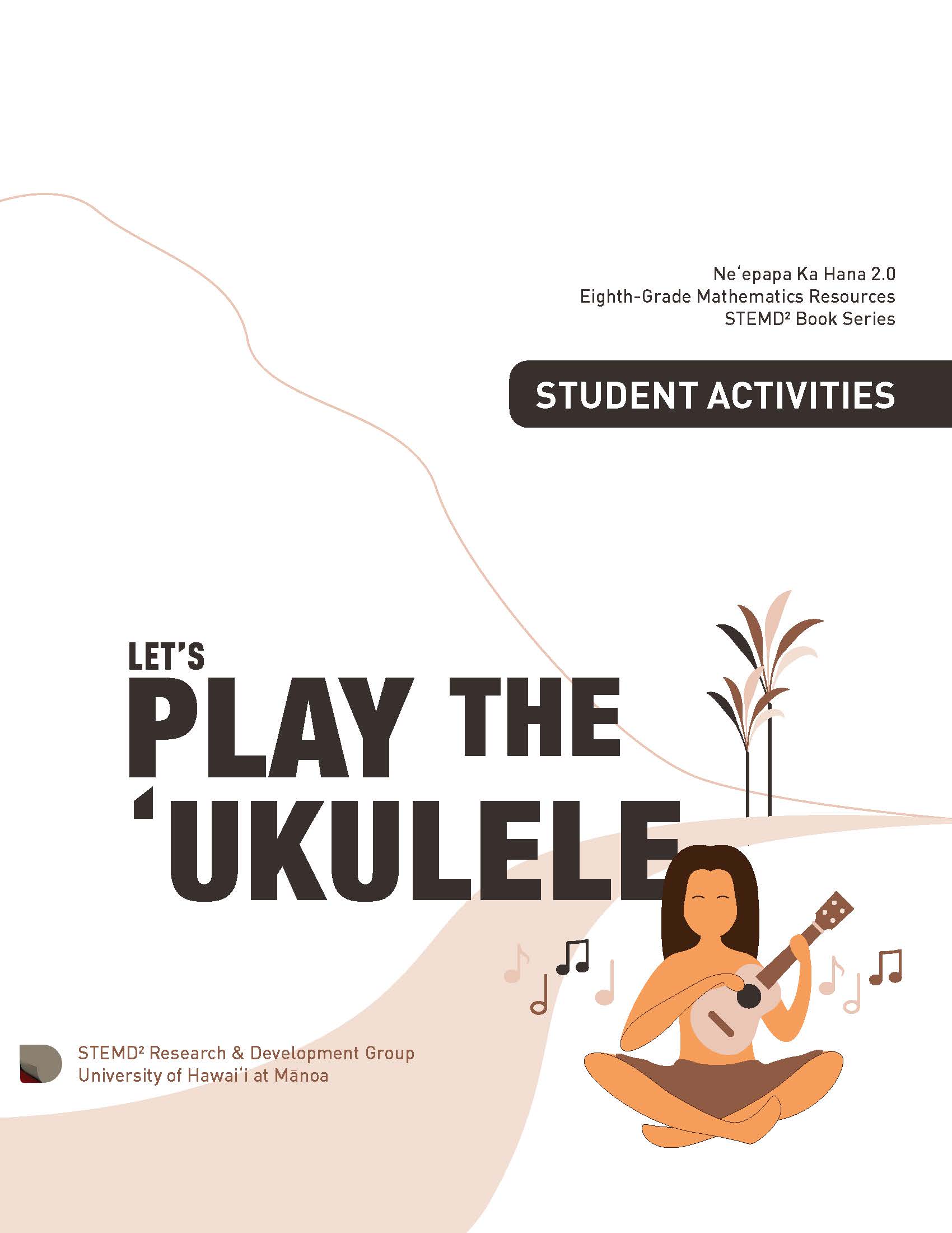 the cover of the 8th grade ukulele student book.